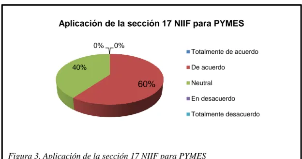Figura 3. Aplicación de la sección 17 NIIF para PYMES60%
