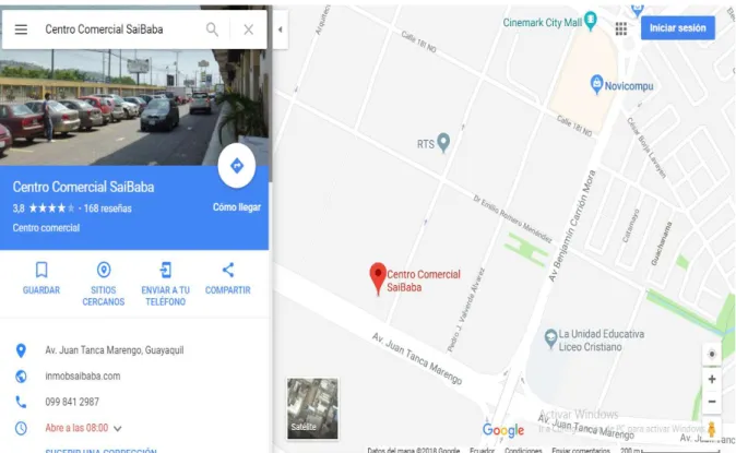 Figura 1: Ubicación de Segurimax Cía. Ltda y Prosecure S.A. 