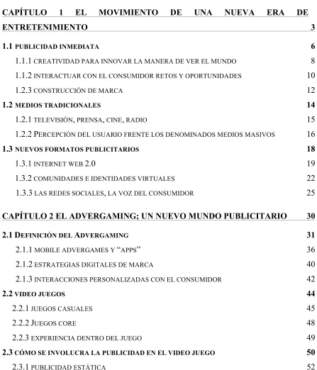 Tabla de contenido 