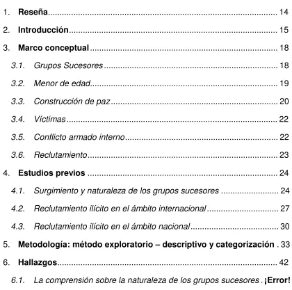 Tabla de Contenido 