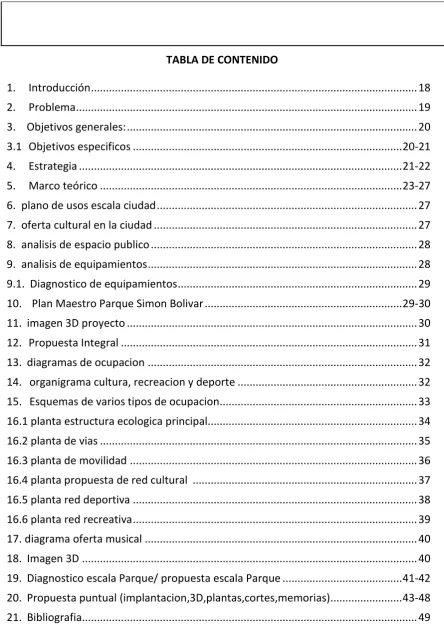 TABLA DE CONTENIDO 