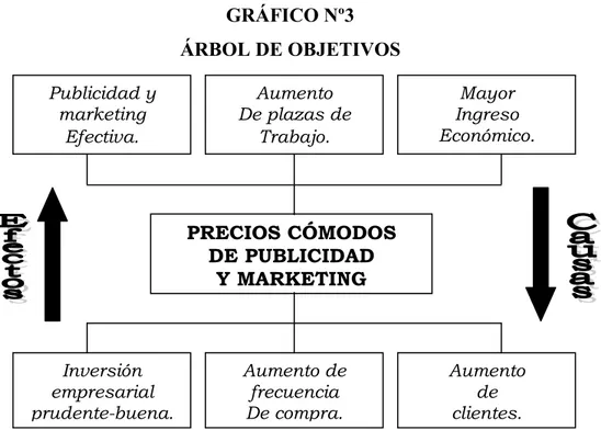 GRÁFICO Nº3  ÁRBOL DE OBJETIVOS 