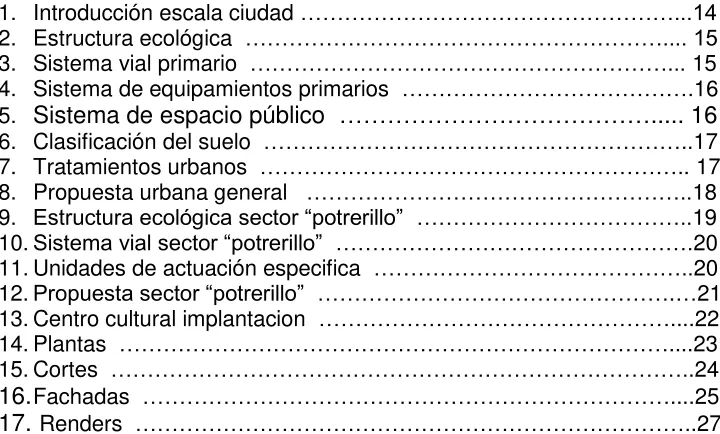 TABLA DE CONTENIDO 