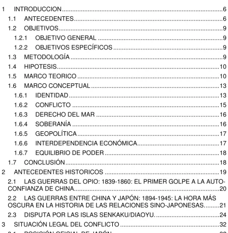 TABLA DE CONTENIDO 