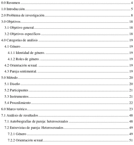 Tabla de contenido 