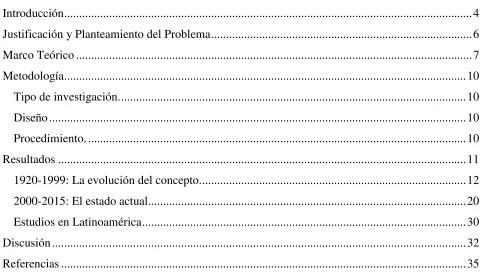 TABLA DE CONTENIDO 