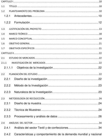 Tabla de contenido 