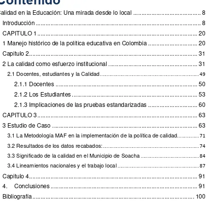 Tabla de contenido 