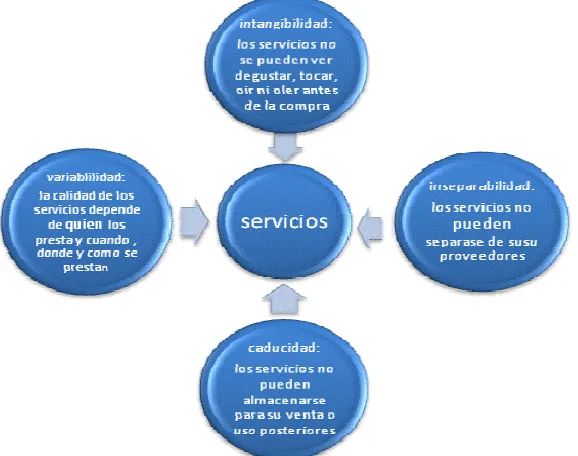 Figura 3. Características de los servicios 