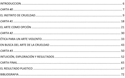 TABLA DE CONTENIDO 
