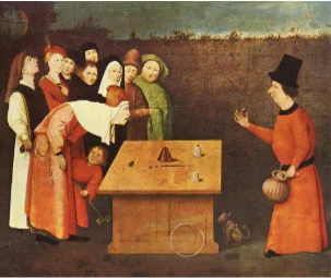 Figura 28. Bosco, J. El Charlatán. (1502 ). "Óleo sobre tabla -Gótico 53 cm × 65 cm". 