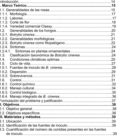 TABLA DE CONTENIDO 