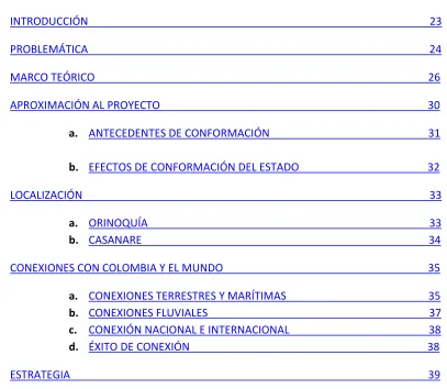 TABLA DE CONTENIDO 
