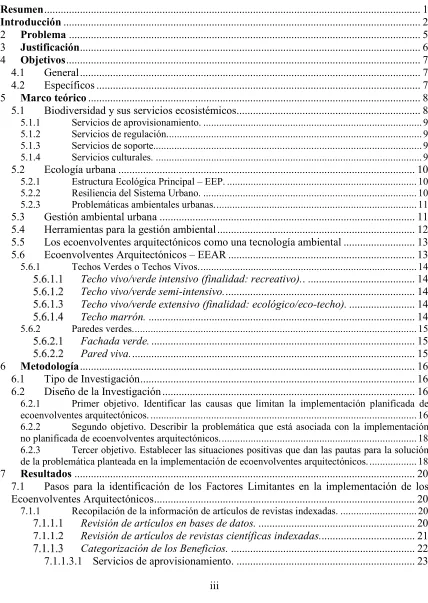 Tabla de contenido 