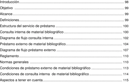 TABLA DE CONTENIDO 