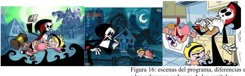 Figura 16: escenas del programa, diferencias en cuanto 