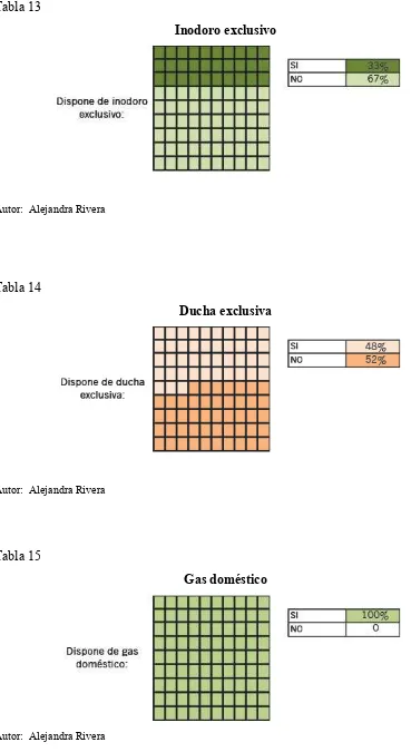 Tabla 13 Inodoro exclusivo 