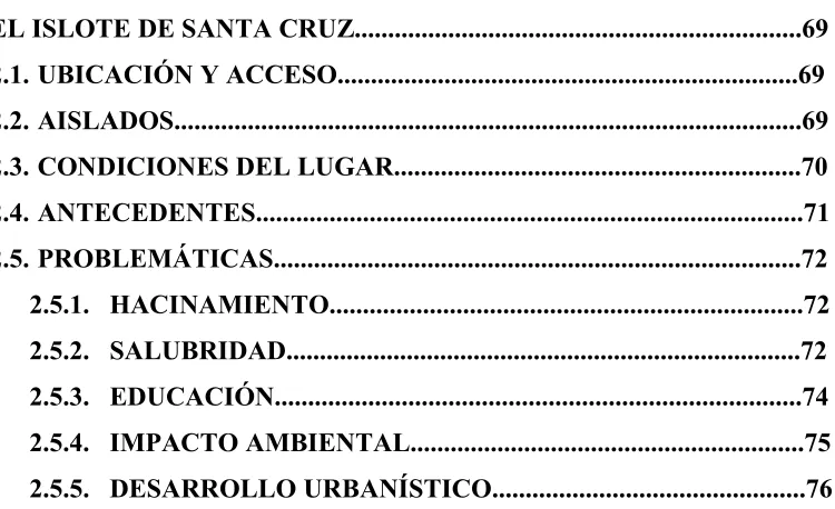 TABLA DE CONTENIDO