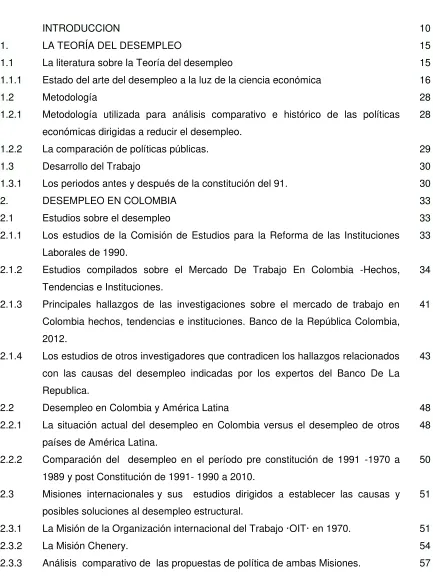 TABLA DE CONTENIDO 