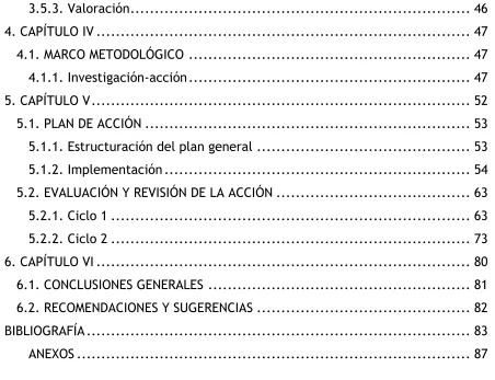 Tabla 3. Primer ciclo - Primera actividad  
