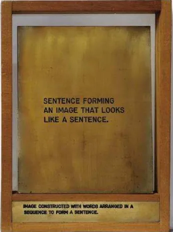 Fig. 5. Image constructed with words arranged in a sequence to form a sentence.  [Imagen construida con palabras organizadas para formar una frase], 1973