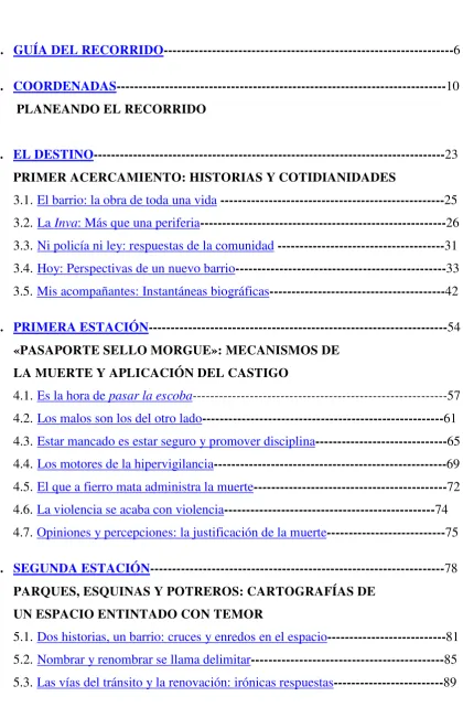 TABLA DE CONTENIDO 