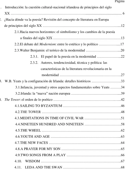 TABLA DE CONTENIDOS 