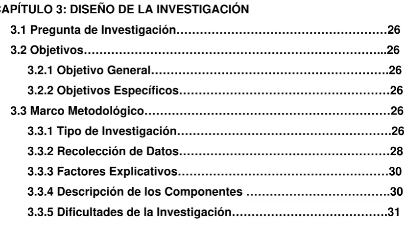 TABLA DE CONTENIDO 
