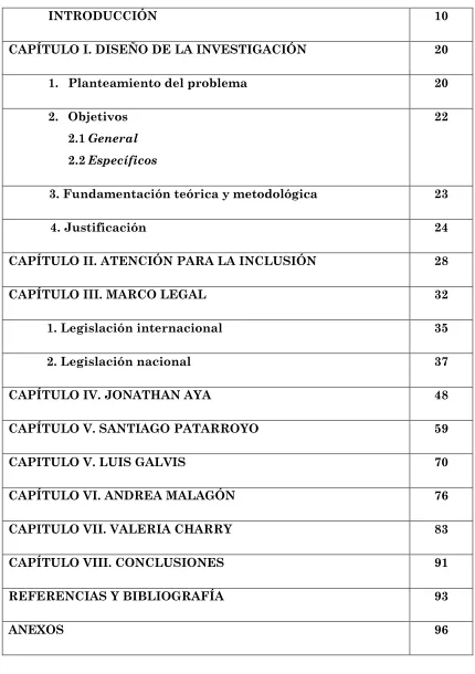Tabla de contenido 