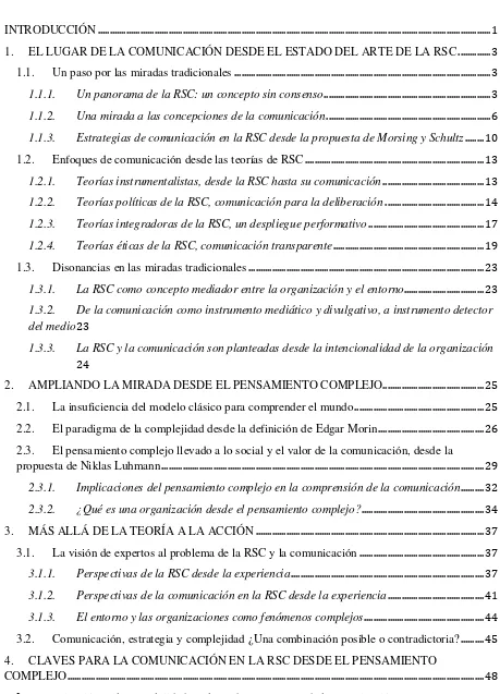 TABLA DE CONTENIDOS 