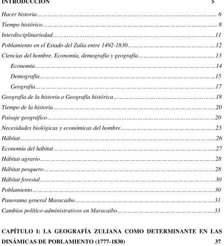 TABLA DE CONTENIDO 