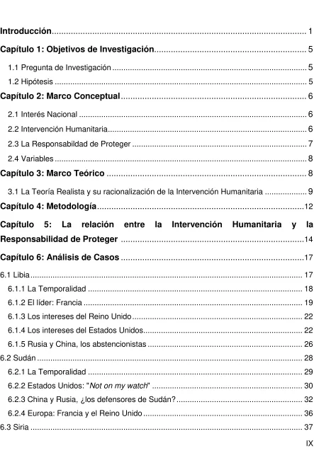 Tabla de Contenido 