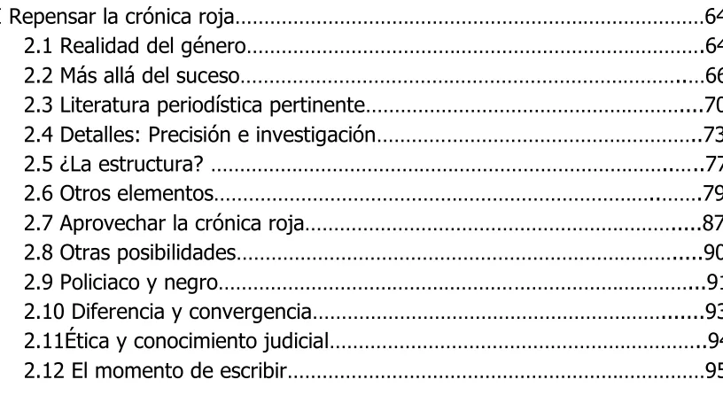 TABLA DE CONTENIDO 