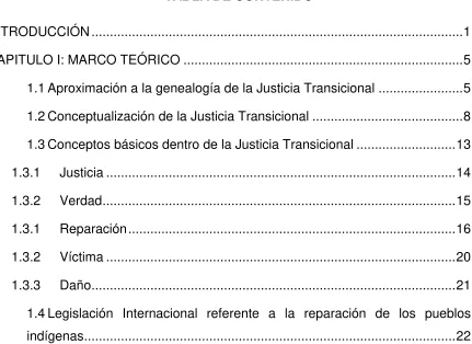 TABLA DE CONTENIDO 