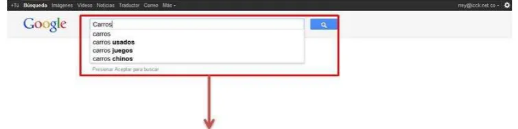 Figura 3: Ejemplo de búsqueda en Google  