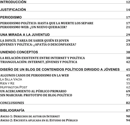 Tabla de contenido 