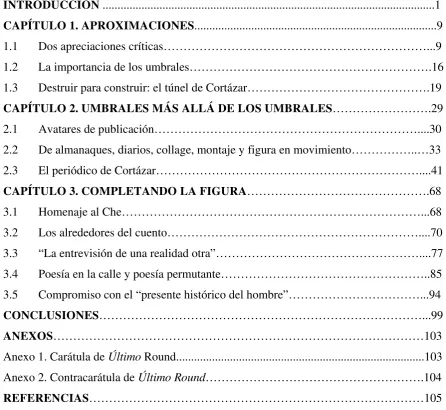 TABLA DE CONTENIDO 