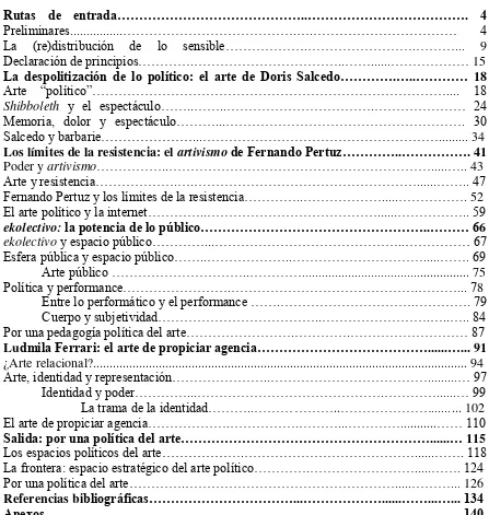 Tabla de contenidos 