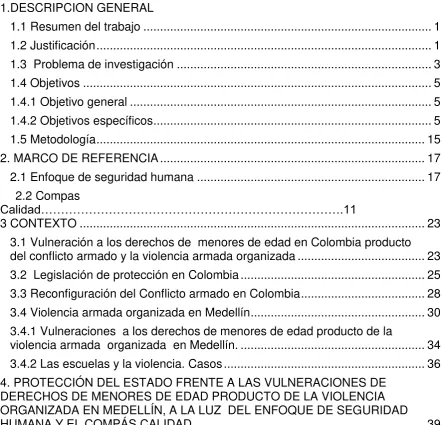 Tabla de Contenido 