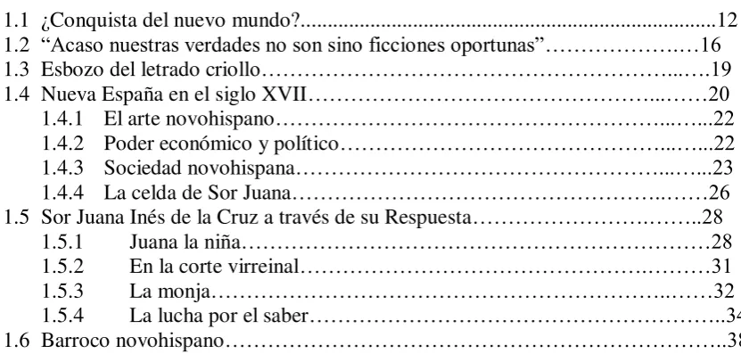 TABLA DE CONTENIDO 