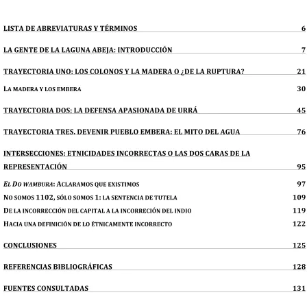 Tabla de Contenido 