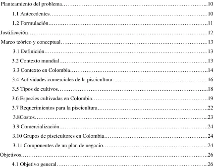 TABLA DE CONTENIDO 
