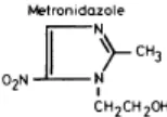 Figura 1. Estructura del Metronidazol (Mtz) 