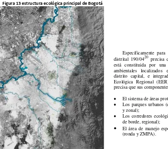 Figura 13 estructura ecológica principal de Bogotá 