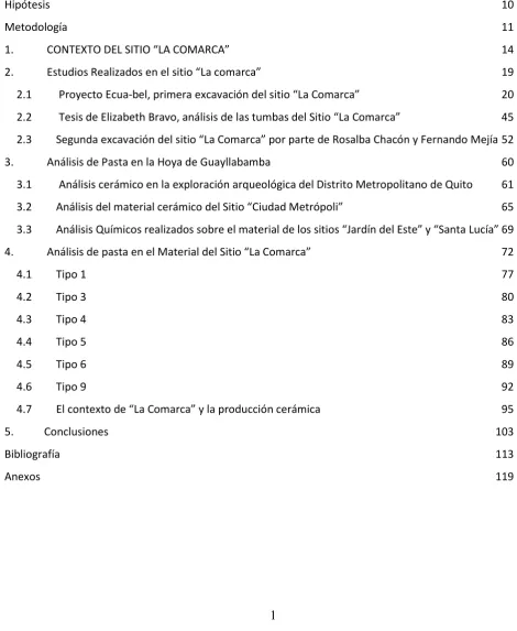 Tabla de contenido 