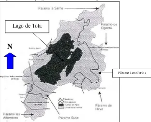 Figura Nº 1: Mapa general de la cuenca del lago de Tota 