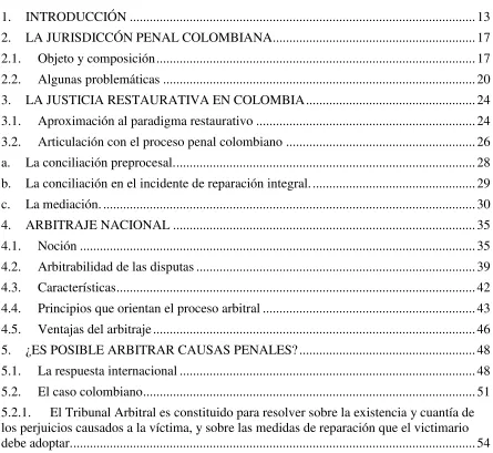 TABLA DE CONTENIDO 