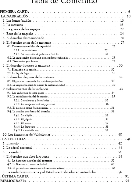 Tabla de Contenido 