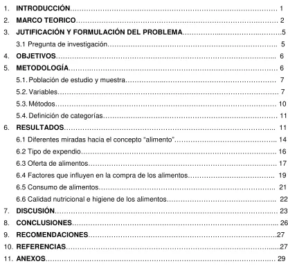 TABLA DE CONTENIDOS 