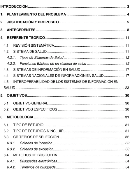 TABLA DE CONTENIDO 